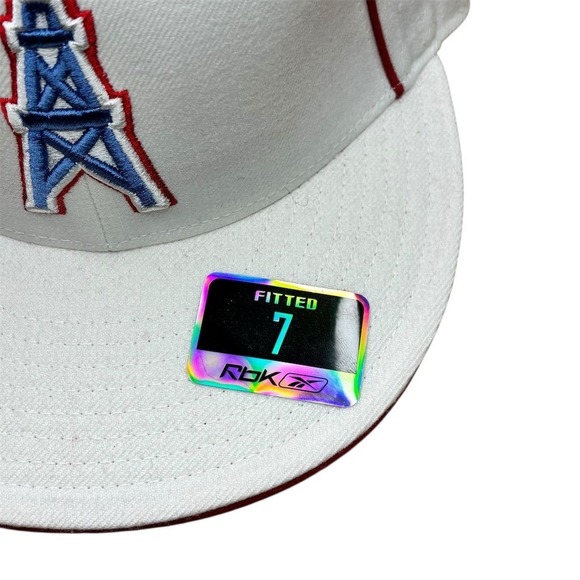 Vintage‎ Houston Oilers NFL Red Hat Reebok Unisex Size 7 Football Cap - Picture 2 of 9